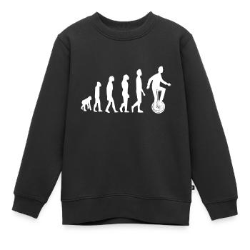 Monocycle Monocycle Evolution - Sweat Premium enfant bio - noir - Devant - AI Model Kid Female (0cm)