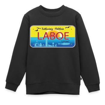 Laboe - Sweat Premium enfant bio - noir - Devant - AI Model Kid Female (0cm)