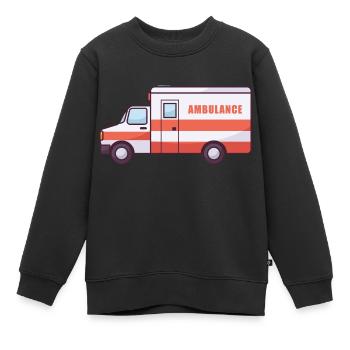 Sanitäter Krankenwagen Art - Kinder Premium Organic Sweatshirt - Schwarz - Vorne - AI Model Kid Female (0cm)