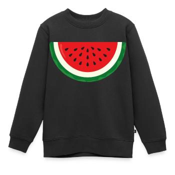 Pastèque, pastèque - Sweat Premium enfant bio - noir - Devant - AI Model Kid Female (0cm)