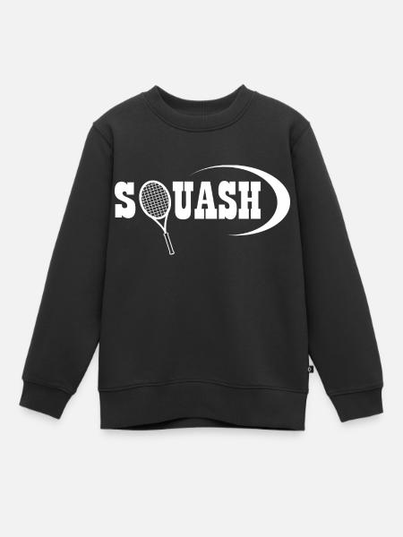 Squash - Sweat Premium enfant bio - noir