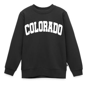 Colorado Weiß - Kinder Premium Organic Sweatshirt - Schwarz - Vorne - AI Model Kid Female (0cm)
