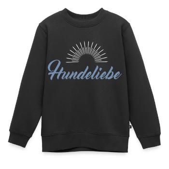 Hundeliebe - Kinder Premium Organic Sweatshirt - Schwarz - Vorne - AI Model Kid Female (0cm)