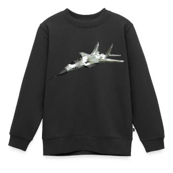 Mig29 - Kinder Premium Organic Sweatshirt - Schwarz - Vorne - AI Model Kid Female (0cm)