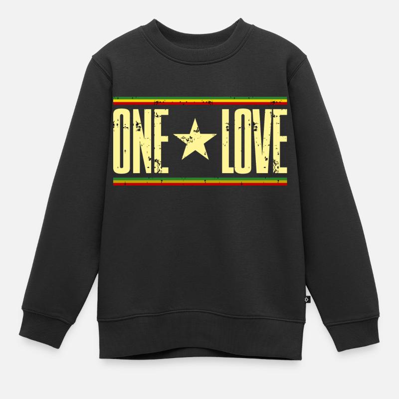 on aime le reggae - Sweat Premium enfant bio - noir
