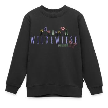 Wildewiese im Sauerland - Kinder Premium Organic Sweatshirt - Schwarz - Vorne - AI Model Kid Female (0cm)