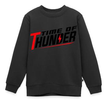 RED POWER - Kinder Premium Organic Sweatshirt - Schwarz - Vorne - AI Model Kid Female (0cm)