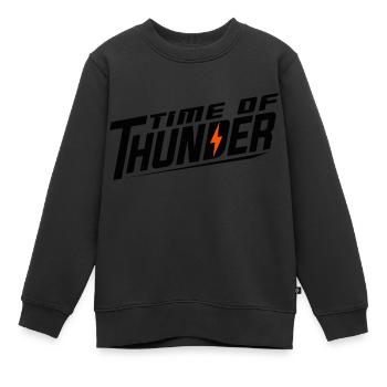FLASH VARIATIONEN - Kinder Premium Organic Sweatshirt - Schwarz - Vorne - AI Model Kid Female (0cm)