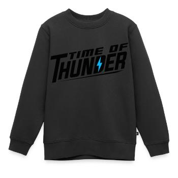 FLASH VARIATIONEN - Kinder Premium Organic Sweatshirt - Schwarz - Vorne - AI Model Kid Female (0cm)