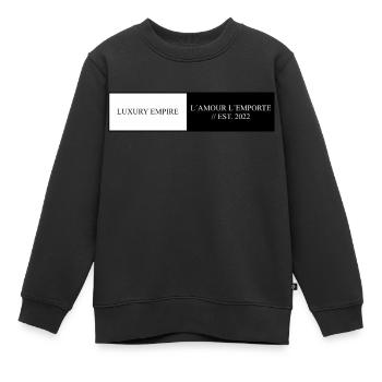 LUXURY EMPIRE - Kinder Premium Organic Sweatshirt - Schwarz - Vorne - AI Model Kid Female (0cm)