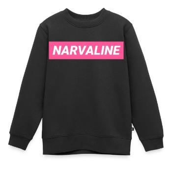 Narvaline Grenoble Femme - Sweat Premium enfant bio - noir - Devant - AI Model Kid Female (0cm)