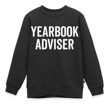 Jahrbuchberater - Kinder Premium Organic Sweatshirt - Schwarz - Vorne - AI Model Kid Female (0cm)