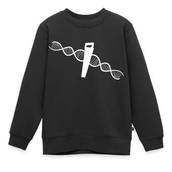 Schreiner Handwerker Tischler Hobel Schreinerei - Kinder Premium Organic Sweatshirt - Schwarz - Vorne - AI Model Kid Female (0cm)