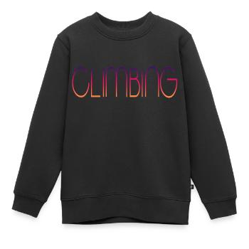 Climbing - Kinder Premium Organic Sweatshirt - Schwarz - Vorne - AI Model Kid Female (0cm)