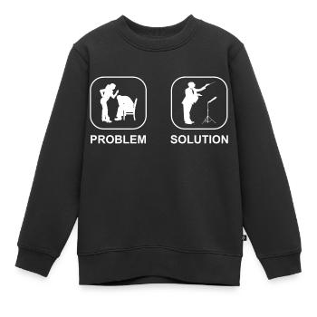 Dirigenten Geschenk Dirigieren Dirigent Musik - Kinder Premium Organic Sweatshirt - Schwarz - Vorne - AI Model Kid Female (0cm)
