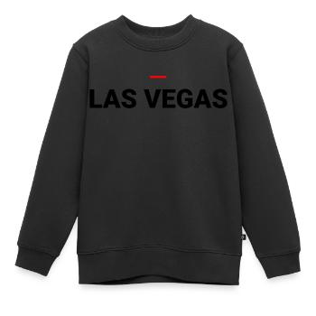 LAS VEGAS - Kinder Premium Organic Sweatshirt - Schwarz - Vorne - AI Model Kid Female (0cm)