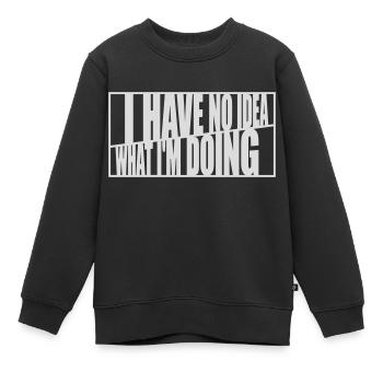 Aucune idée - Sweat Premium enfant bio - noir - Devant - AI Model Kid Female (0cm)