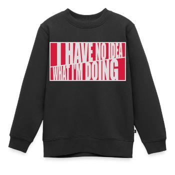 Aucune idée - Sweat Premium enfant bio - noir - Devant - AI Model Kid Female (0cm)