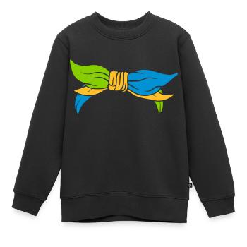 Bunte weibliche Kopfbedeckung Kopftuch - Kinder Premium Organic Sweatshirt - Schwarz - Vorne - AI Model Kid Female (0cm)
