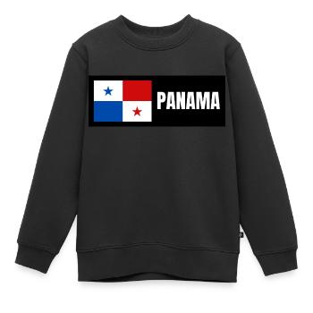 Drapeau du Panama - Sweat Premium enfant bio - noir - Devant - AI Model Kid Female (0cm)