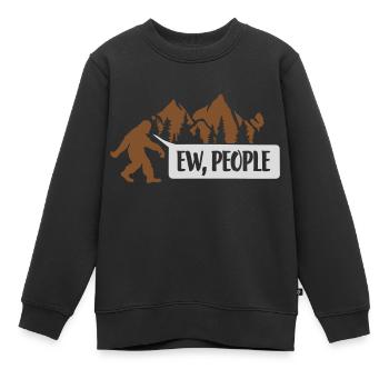 Citation ew people Bigfoot - Sweat Premium enfant bio - noir - Devant - AI Model Kid Female (0cm)
