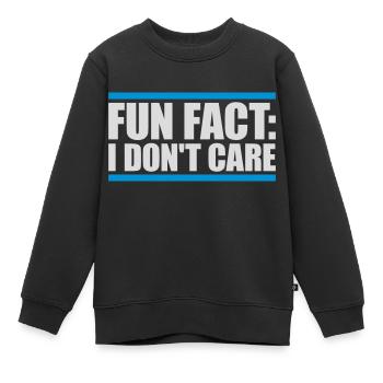 Je me fiche des faits - Sweat Premium enfant bio - noir - Devant - AI Model Kid Female (0cm)