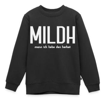 Herbst - Kinder Premium Organic Sweatshirt - Schwarz - Vorne - AI Model Kid Female (0cm)