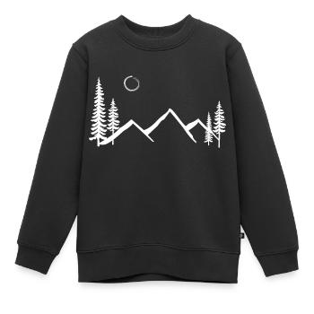 Gehen Sie raus und erkunden Sie - Kinder Premium Organic Sweatshirt - Schwarz - Vorne - AI Model Kid Female (0cm)
