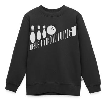 I suck at bowling - Kinder Premium Organic Sweatshirt - Schwarz - Vorne - AI Model Kid Female (0cm)