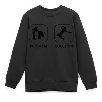 Breakdance Tänzer Tanzsport Geschenk Tanzen - Kinder Premium Organic Sweatshirt - Schwarz - Vorne - AI Model Kid Female (0cm)