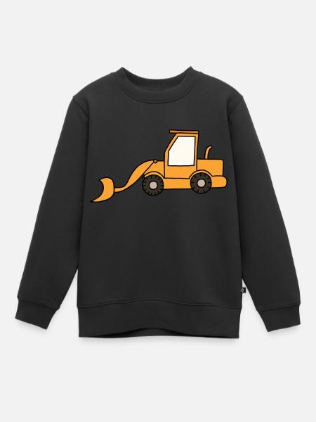 Chargeuse sur pneus - Sweat Premium enfant bio - noir