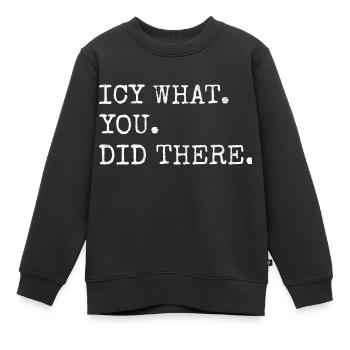 funny baby funny gym funny sayings fun - Kinder Premium Organic Sweatshirt - Schwarz - Vorne - AI Model Kid Female (0cm)