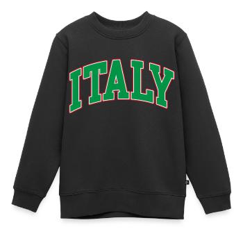 Italie Italie - Sweat Premium enfant bio - noir - Devant - AI Model Kid Female (0cm)