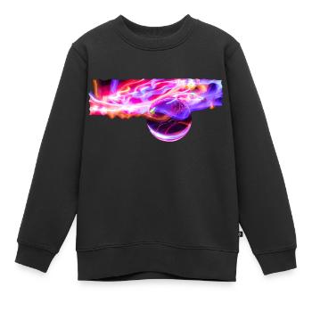 Boule de cristal dans le jeu de lumières - Sweat Premium enfant bio - noir - Devant - AI Model Kid Female (0cm)