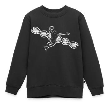 Basketballliebhaber Verein Basketball Basketballer - Kinder Premium Organic Sweatshirt - Schwarz - Vorne - AI Model Kid Female (0cm)