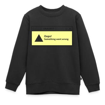 Warnmeldung Systemdialog Fehler Computer - Kinder Premium Organic Sweatshirt - Schwarz - Vorne - AI Model Kid Female (0cm)