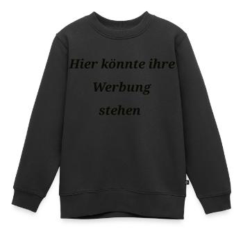 Hier könnte ihre Werbung stehen - Kinder Premium Organic Sweatshirt - Schwarz - Vorne - AI Model Kid Female (0cm)