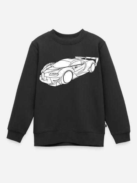 Voiture de sport Buga - Sweat Premium enfant bio - noir