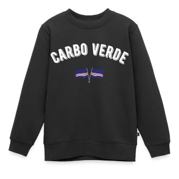 Carbo Verde - Kinder Premium Organic Sweatshirt - Schwarz - Vorne - AI Model Kid Female (0cm)