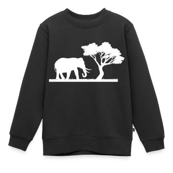 Safari Zoo Animal Safari Zoo - Kinder Premium Organic Sweatshirt - Schwarz - Vorne - AI Model Kid Female (0cm)