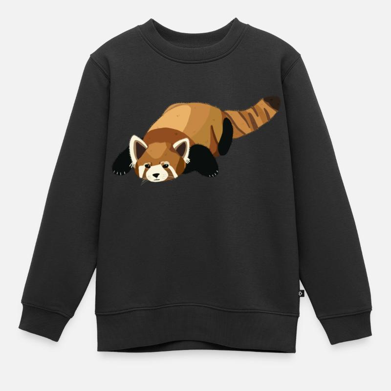Panda Roux - Sweat Premium enfant bio - noir