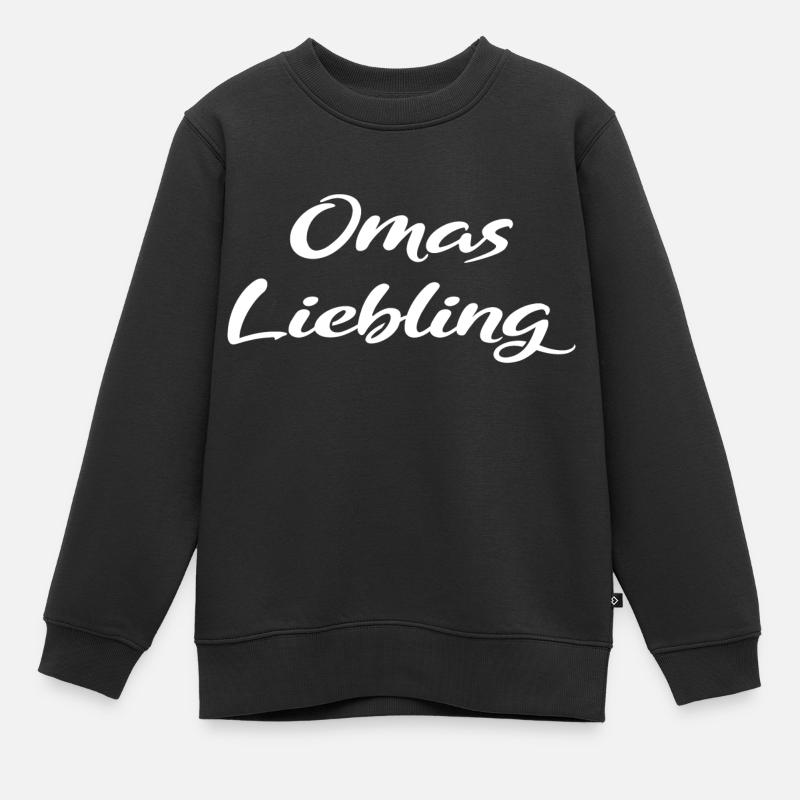 Omas Liebling Geschenk - Kinder Premium Organic Sweatshirt - Schwarz