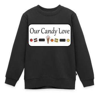 Our candy love - Kinder Premium Organic Sweatshirt - Schwarz - Vorne - AI Model Kid Female (0cm)