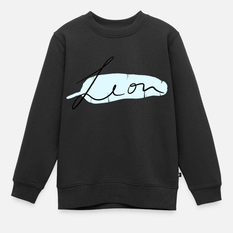 Léon - Sweat Premium enfant bio - noir