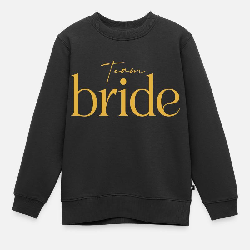 Team bride gold - Sweat Premium enfant bio - noir