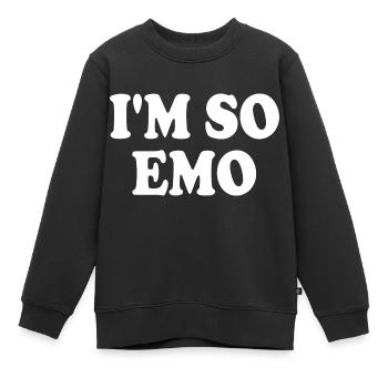 Im so emo - Kinder Premium Organic Sweatshirt - Schwarz - Vorne - AI Model Kid Female (0cm)