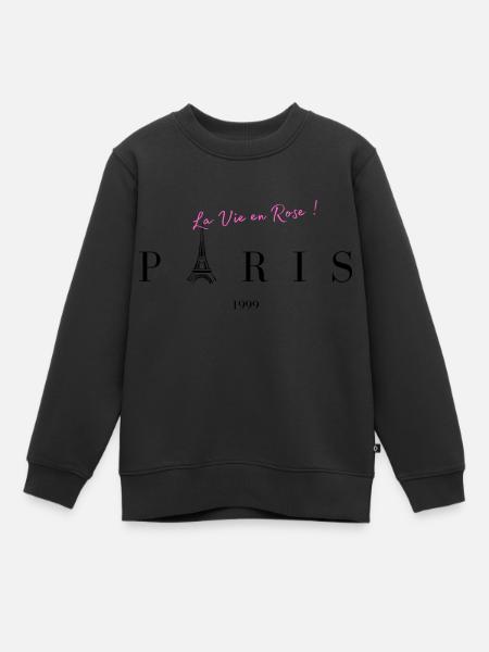 PARIS, la ville éternelle 1999 La Vie en Rose T-sh - Sweat Premium enfant bio - noir