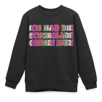 depressiv essen frauen probleme weihnachten bäcker - Kinder Premium Organic Sweatshirt - Schwarz - Vorne - AI Model Kid Female (0cm)