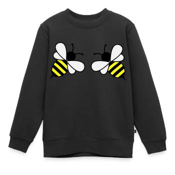Bees - Kids Premium Organic Sweatshirt - black - Front - AI Model Kid Female (0cm)
