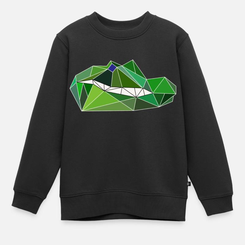 Crocodile - Kids Premium Organic Sweatshirt - black